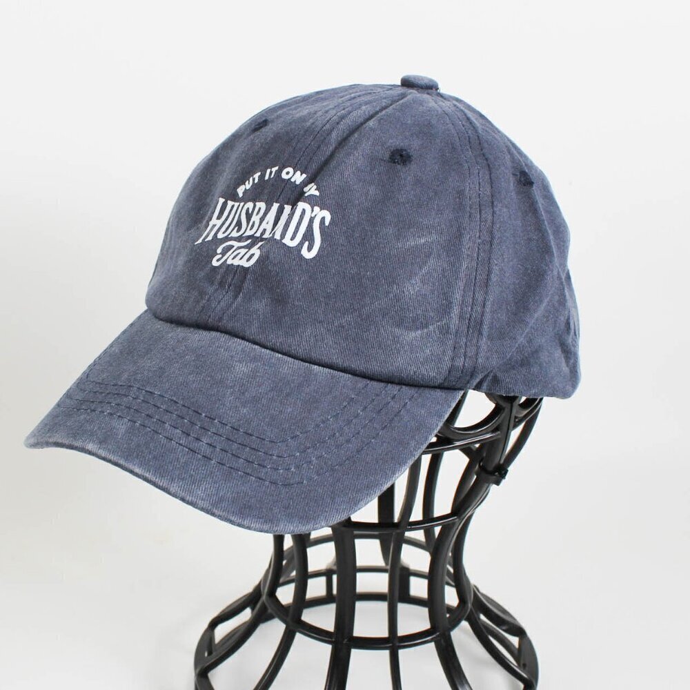 Women's Baseball Cap - Put It On My Husband's Tab - NEW (Navy Blue) - Picture 3 of 4